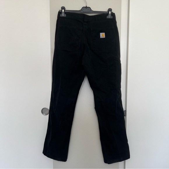 Carhartt Rugged Flex Relaxed Fit Canvas Work Pants - Black - Men’s Size 30x32 - Picture 6 of 16